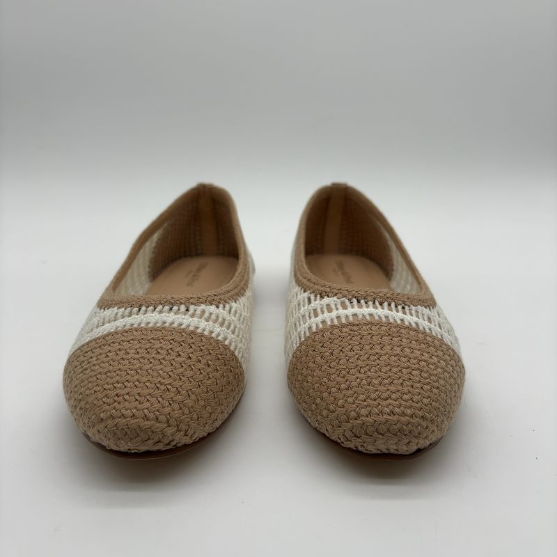 Tiffany & Fred Paris Ballet Flat Mesh White And Beige — image 3 of 6